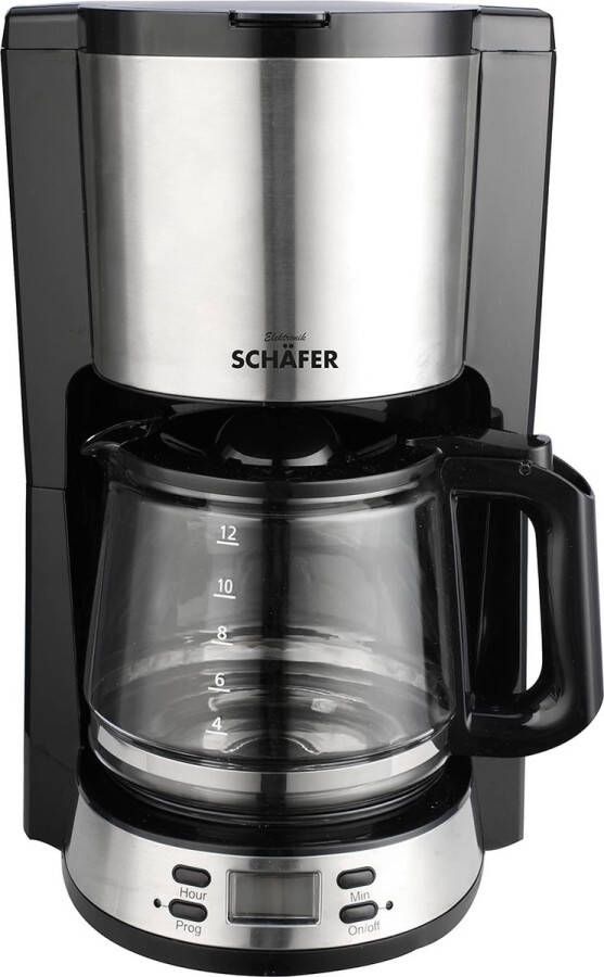 SchÃ¤fer Schäfer Coffe Maker 1 5 liter koffiezetapparaat met timer Koffiezetapparaat met Roestvrijstalen Applicaties