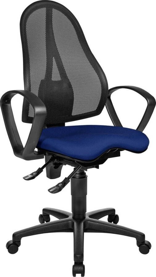 Schäfer Shop Pure bureaustoel BALANCE 400 NET permanent contact met armleuningen fitness-orthozitting