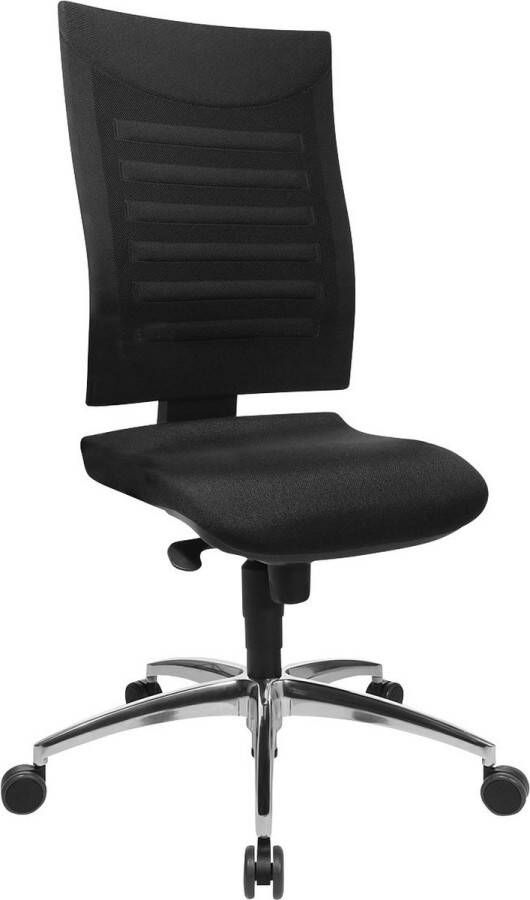 Schäfer Shop Pure Bureaustoel SSI PROLINE S2 synchroonmechanisme zonder armleuningen rugleuning met 3D-gaas ergonomisch gevormde wervelsteun