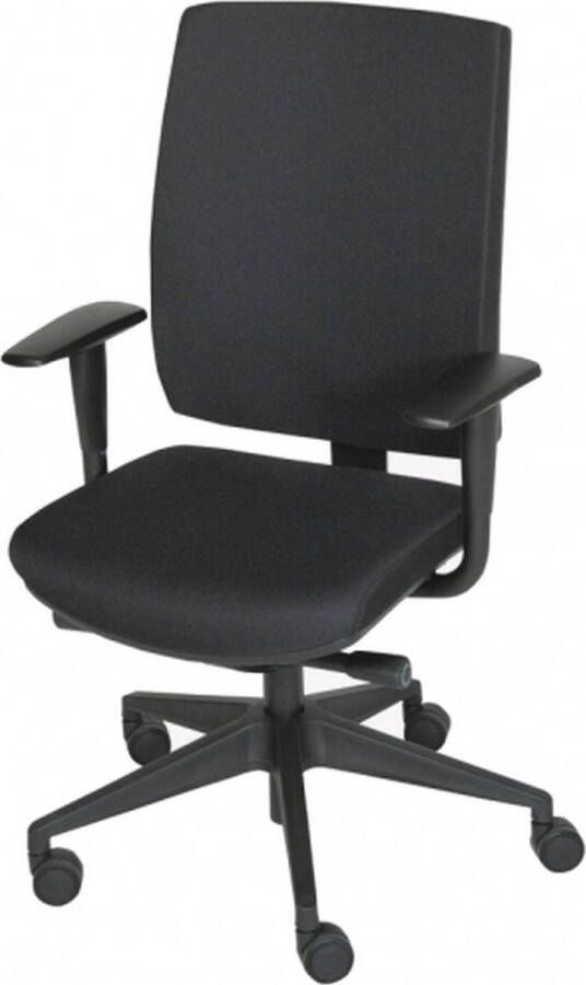 Schaffenburg serie 350 | Ergonomische bureaustoel | ARBO | Zitting zwart stof | Rug zwart stof