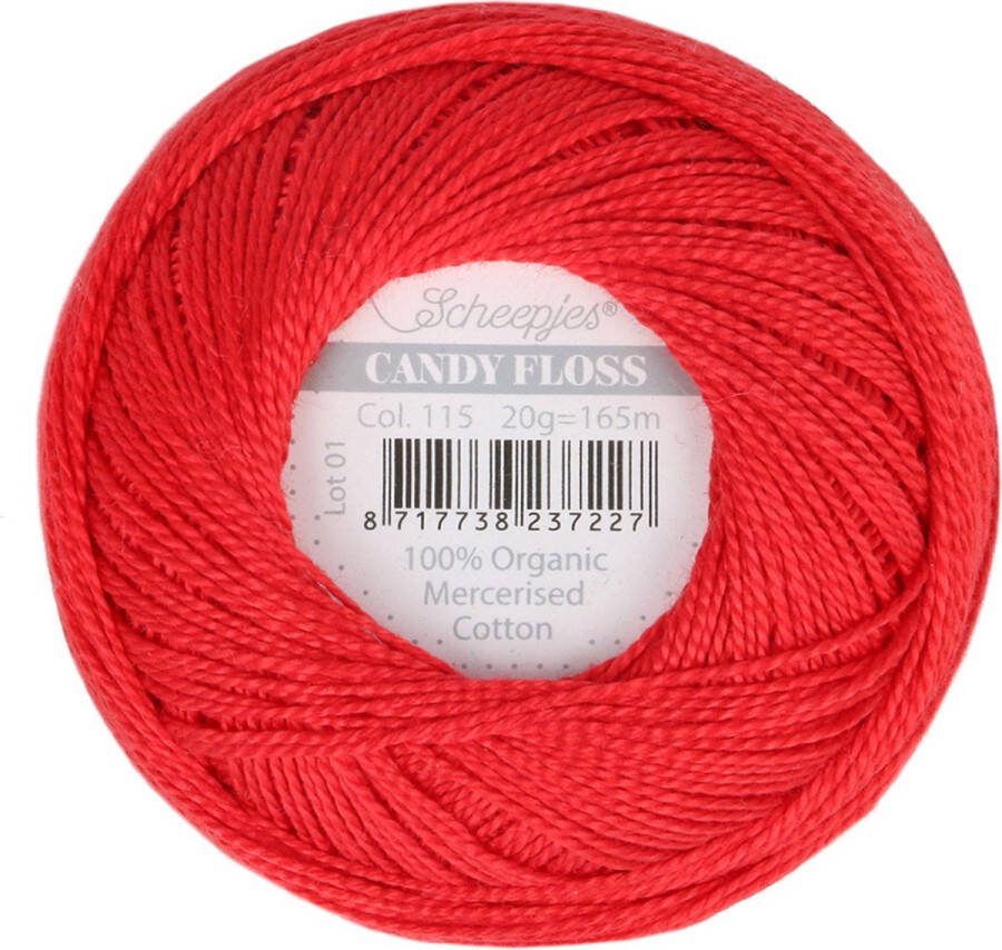 Scheepjes Candy Floss 115 Hot Red