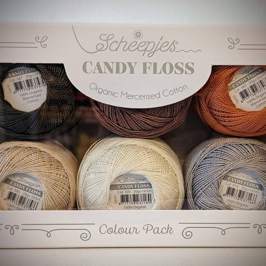 Scheepjes Candy Floss colour pack Toffee