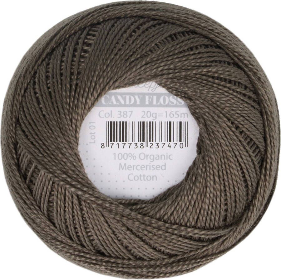 Scheepjes Candy Floss Kleur-Dark Olive 387