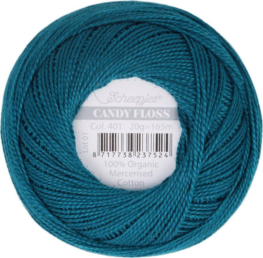 Scheepjes Candy Floss Kleur-Dark Teal 401