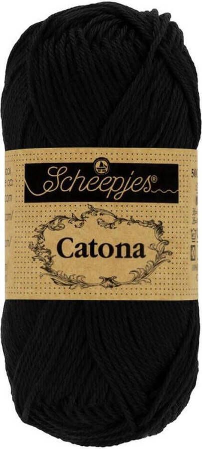 Scheepjes Catona 10gr 110 Jet Black