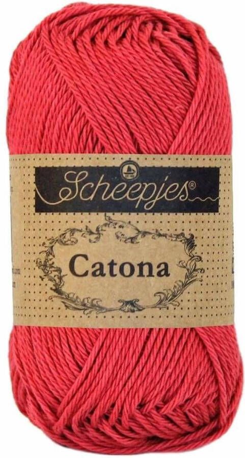 Scheepjes CATONA 258 ROSEWOOD. PAK MET 6 BOLLEN a 50 GRAM. KL.NUM. 3