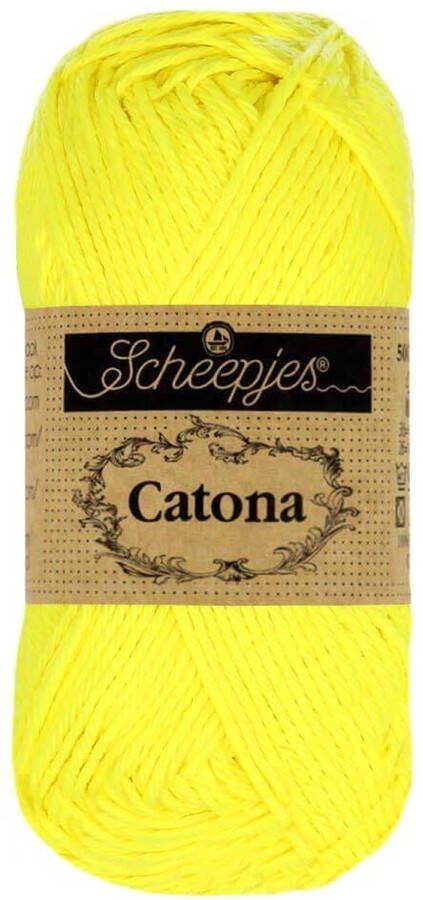 Scheepjes Catona katoen Neon Yellow 601