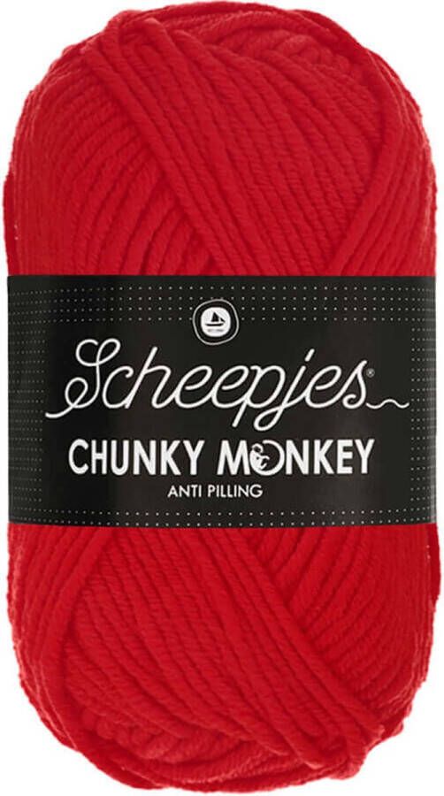 Scheepjes Chunky Monkey 100g 1010 Scarlet Rood