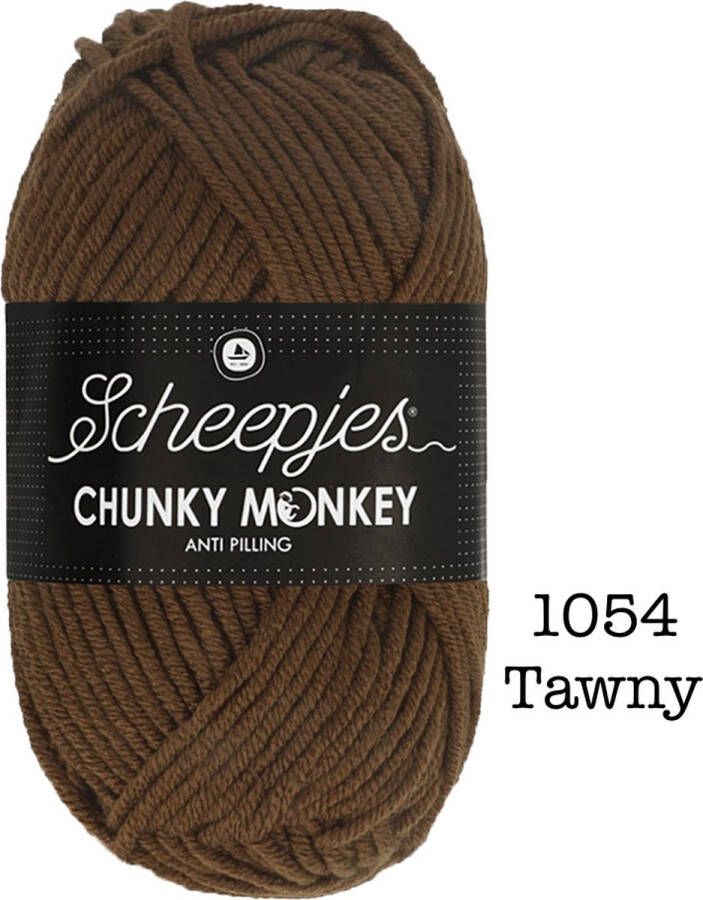 Scheepjes Chunky Monkey 100g 1054 Tawny Bruin