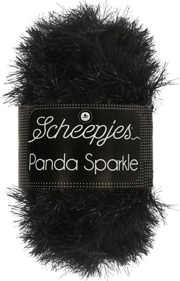 Scheepjes Panda Sparkle 361 Zwart goud 5 bollen 100gr 130mtr