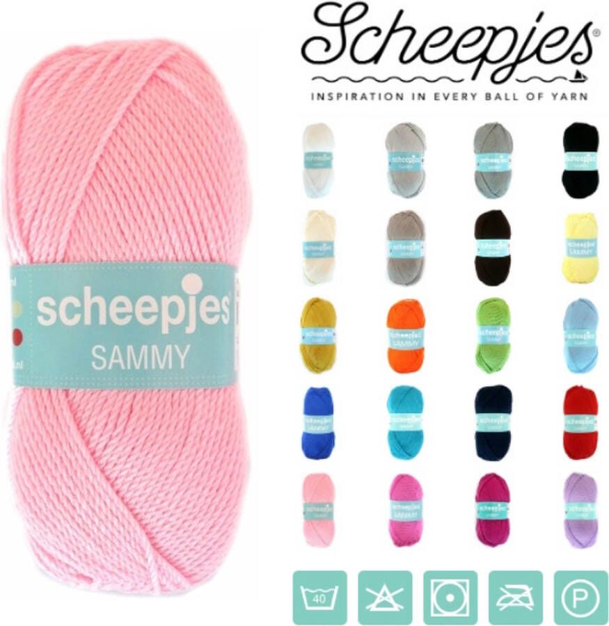 Scheepjes Garen Sammy Scheepjes Sammy 107 Babyroze set van 5 bollen