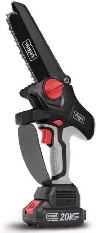 Scheppach CBS260-20Li accu kettingzaag 20V Brushless en 13 cm zaaglengte Met 20V 2.0 Ah accu en lader