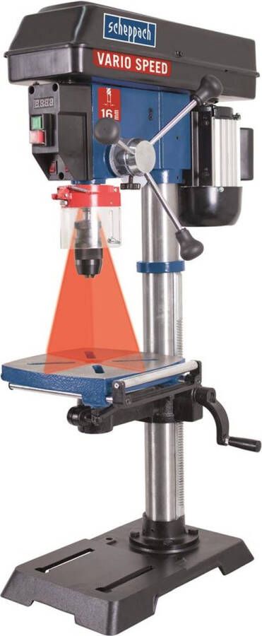 Scheppach Tafelboormachine D18VARIO 500W snelspanboorkop 1 tot 16mm 440 2580 rpm