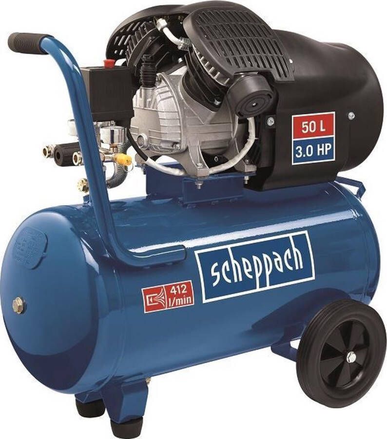 Scheppach Compressor Hc52dc Dubbele Cilinder 2200w 50l