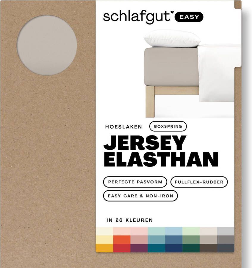 Schlafgut Boxspring Easy Jersey Elasthan Hoeslaken L 140x200 160x220 496 Land Mid