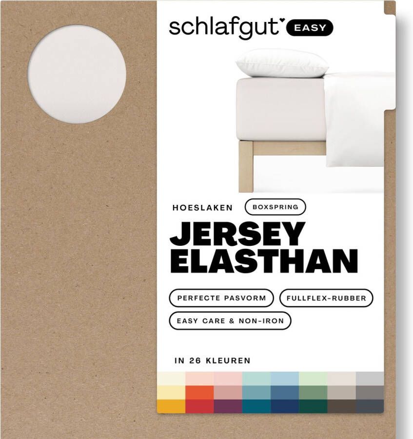 Schlafgut Boxspring Easy Jersey Elasthan Hoeslaken L 140x200 160x220 744 Sand Light