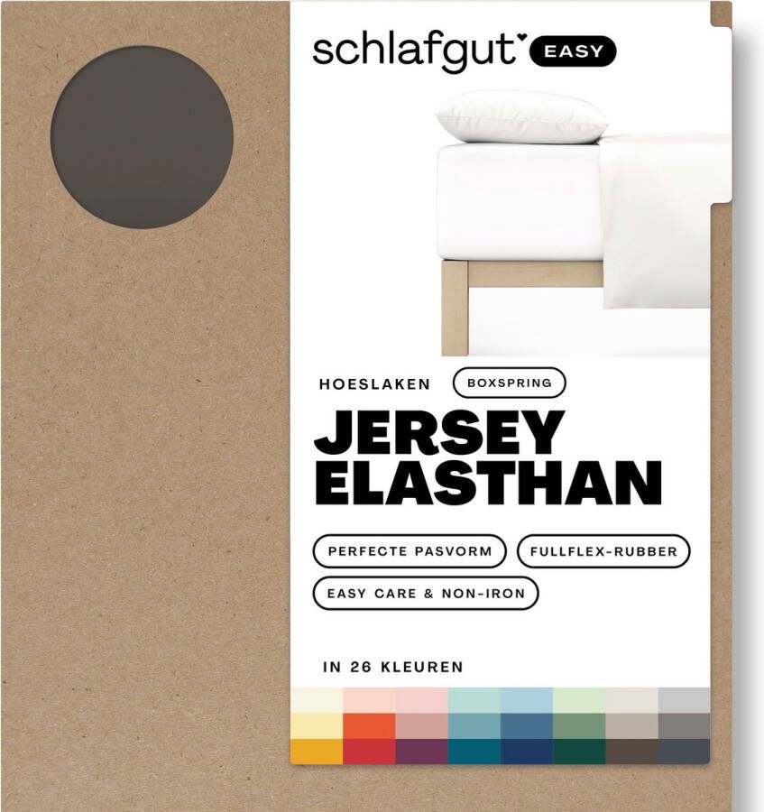 Schlafgut Boxspring Easy Jersey Elasthan Hoeslaken S 90x190 100x220 790 Sand Deep