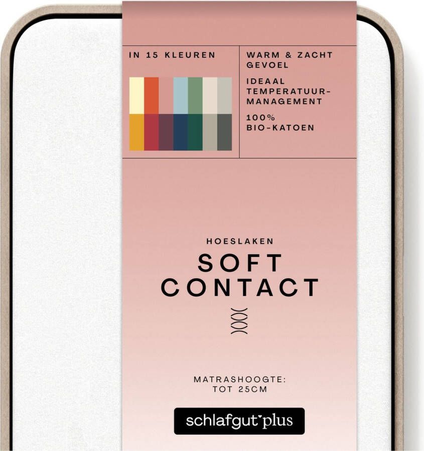 Schlafgut Soft Contact Bio Koeten Hoeslaken M 120x200 130x200 101 Full-White