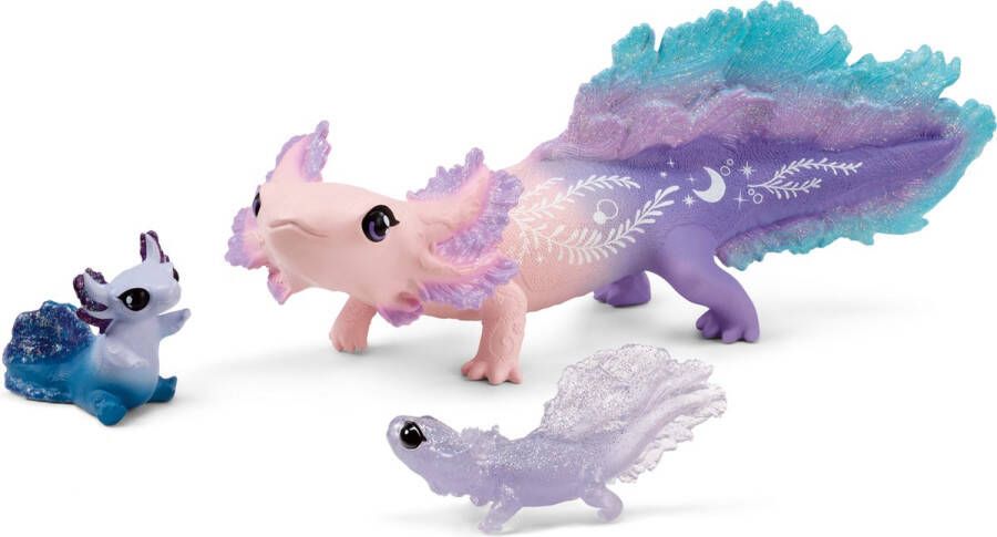 Schleich Axolotl Set Speelgoed Dieren Gedetailleerde Figuurtjes Wereld Bayala Waterdraakjes Kinderspeelgoed voor Jongens & Meisjes