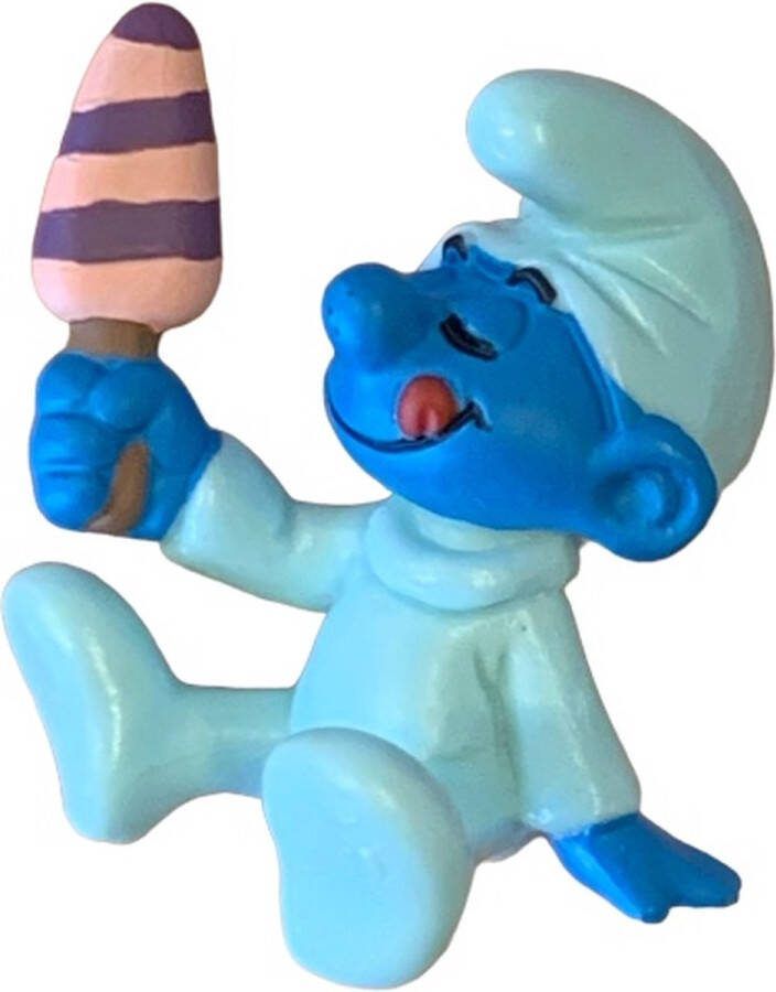 Schleich Baby smurf Jongetje De smurfen 4 5 cm met ijsje