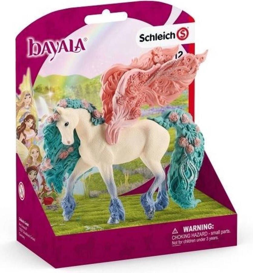 Schleich BAYALA Bloemenpegasus Speelfiguur Kinderspeelgoed voor Jongens en Meisjes 5 tot 12 jaar 70590