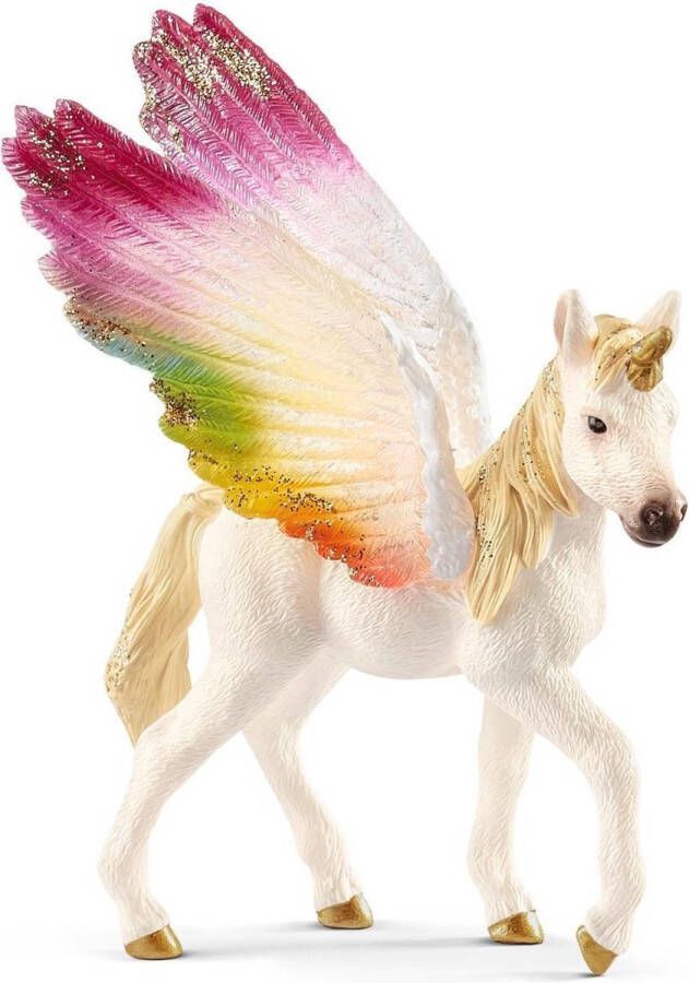 Schleich Bayala Gevleugelde regenboogeenhoorn veulen Speelfiguur Kinderspeelgoed voor Jongens en Meisjes 5 tot 12 jaar