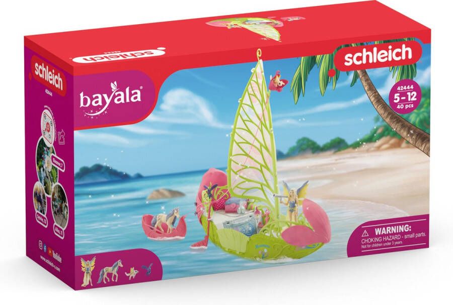 Schleich BAYALA Sera's magische bloemenboot Speelfigurenset Kinderspeelgoed voor Jongens en Meisjes 5 tot 12 jaar 42444