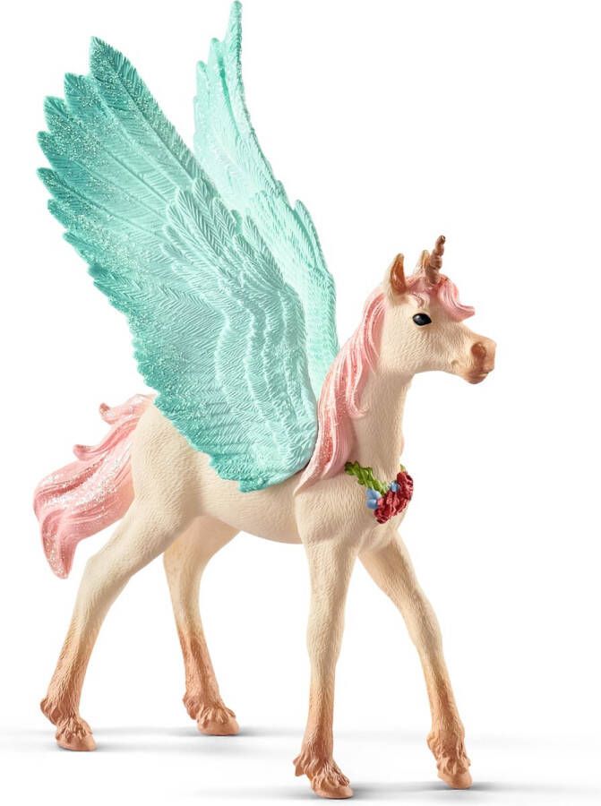 Schleich BAYALA Versierde eenhoornpegasus veulen Speelfiguur Kinderspeelgoed voor Jongens en Meisjes 5 tot 12 jaar 70575