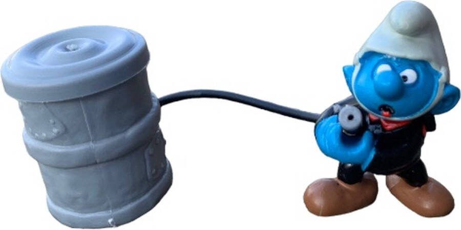 Schleich Brandweersmurf met blusvat De Smurfen 6 cm