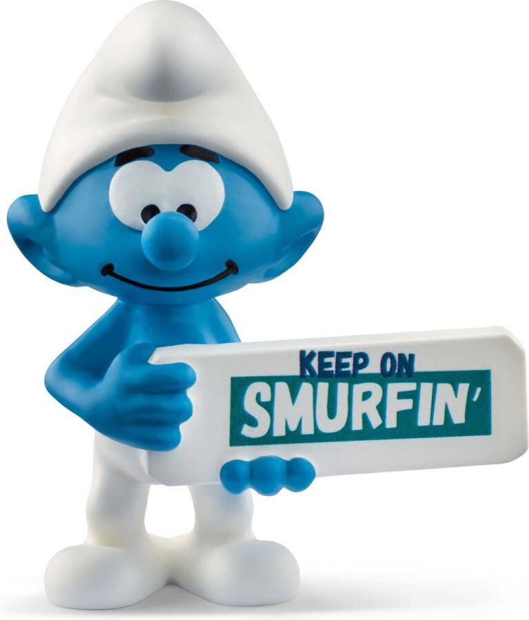 Schleich de Smurfen Smurf met bord 20843