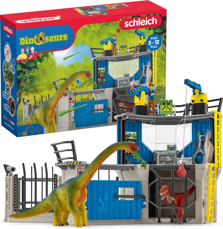 Schleich Dinosaurus Speelfigurenset Onderzoekstation Voor Jongens En Meisjes Van 4 Tot 10 Jaar 41462