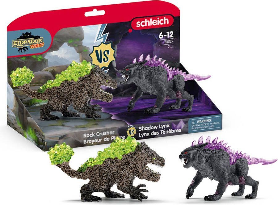 Schleich ELDRADOR CREATURES Shaduw Lynx vs. Rotsbreker -70827