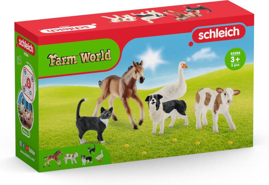 Schleich FARM WORLD Farm World dierenmix Speelfigurenset Kinderspeelgoed voor Jongens en Meisjes 3 tot 8 jaar