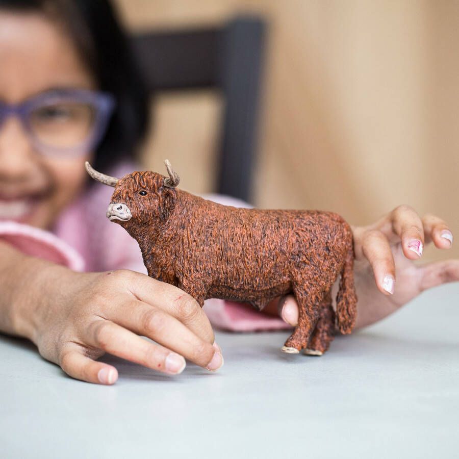 Schleich FARM WORLD Hoogland stier Speelfiguur Kinderspeelgoed voor Jongens en Meisjes 3 tot 8 jaar 13919
