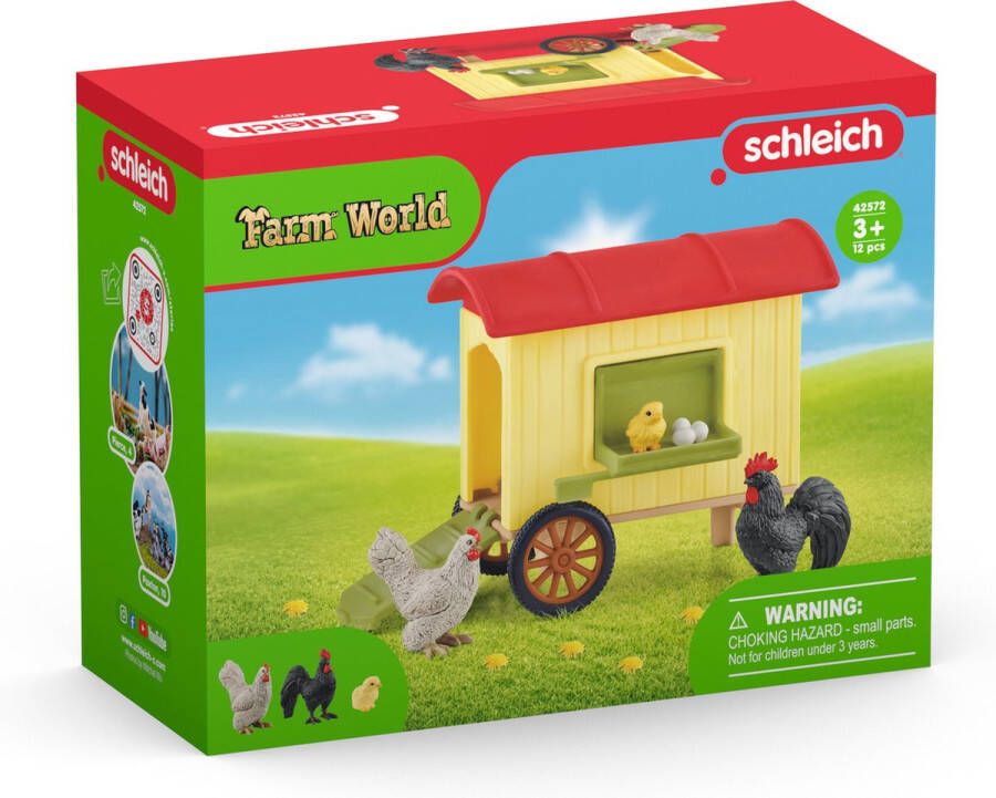 Schleich FARM WORLD Kippenhok Kinderspeelgoed voor Jongens en Meisjes 3 tot 8 jaar 42572