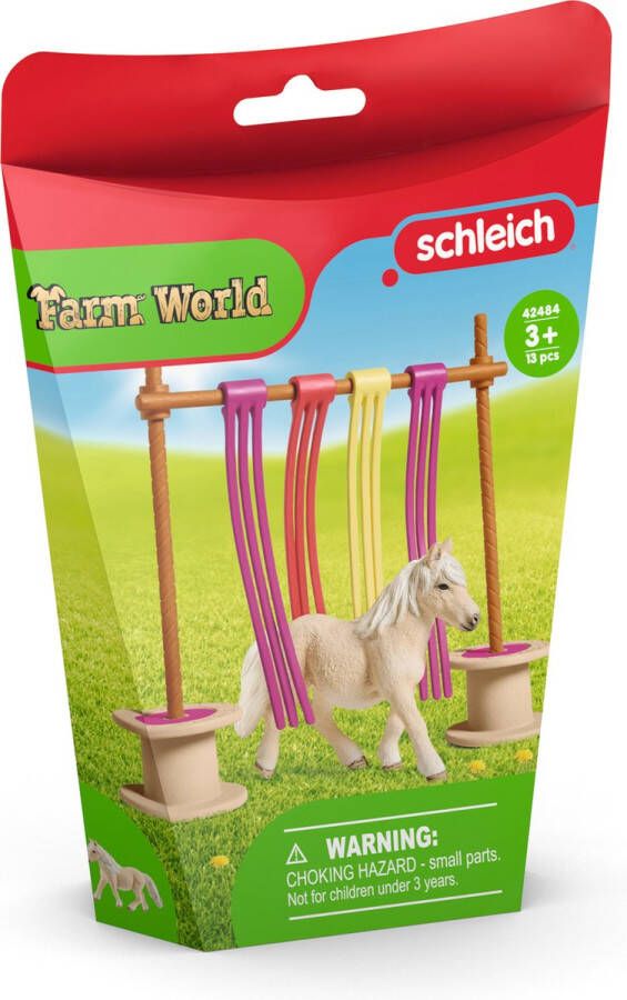 Schleich FARM WORLD Pony agility poort met slierten Speelfigurenset Kinderspeelgoed voor Jongens en Meisjes 3 tot 8 jaar 42484