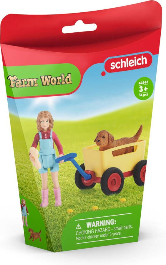 Schleich FARM WORLD Uitje met de bolderkar Speelfigurenset Kinderspeelgoed voor Jongens en Meisjes 3 tot 8 jaar 42543