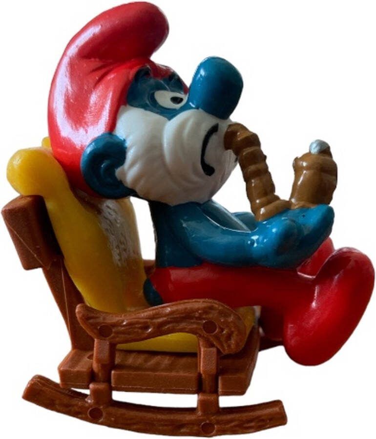 Schleich Grote smurf in Schommelstoel smurf 40228 6cm