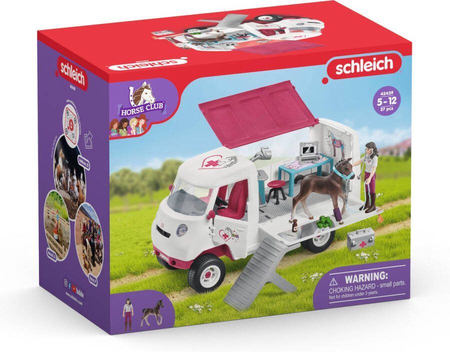 Schleich HORSE CLUB Mobiele dierenarts met Hannover veulen Kinderspeelgoed voor Jongens en Meisjes 5 tot 12 jaar 42439