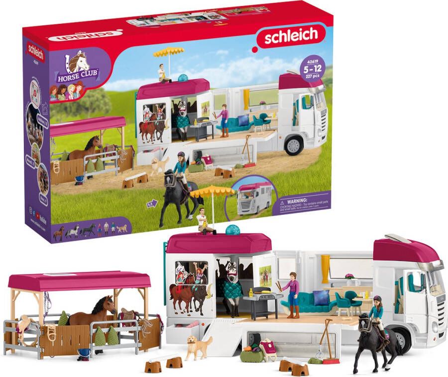 Schleich HORSE CLUB Paardenvrachtwagen Paarden Speelgoed 227 onderdelen 42619