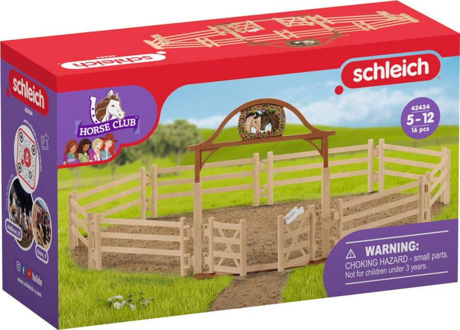 Schleich HORSE CLUB Paardenwei met toegangspoort Accessoires Kinderspeelgoed voor Jongens en Meisjes 5 tot 12 jaar 42434