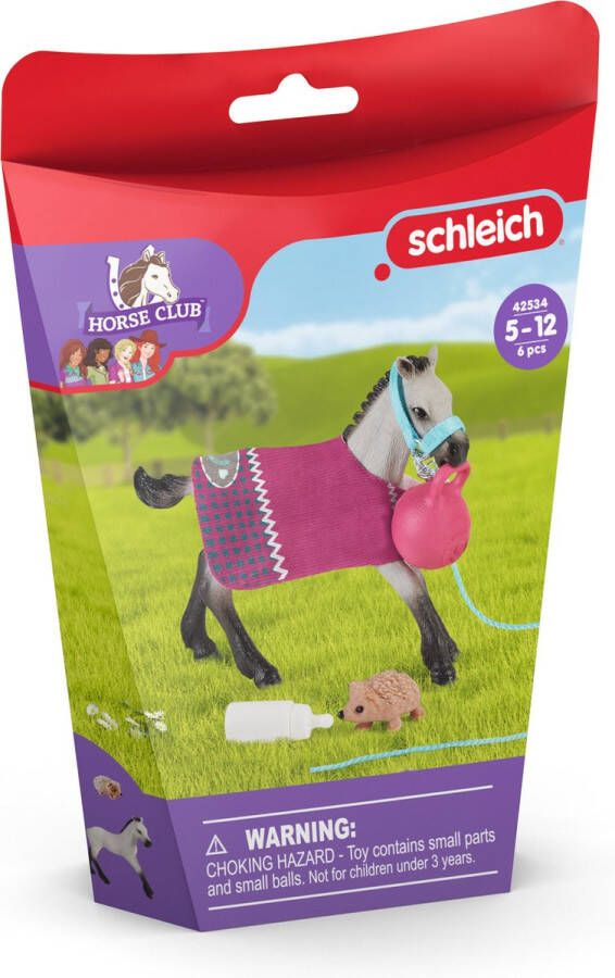 Schleich HORSE CLUB Spelplezier met veulen Speelfigurenset Kinderspeelgoed voor Jongens en Meisjes 5 tot 12 jaar 42534