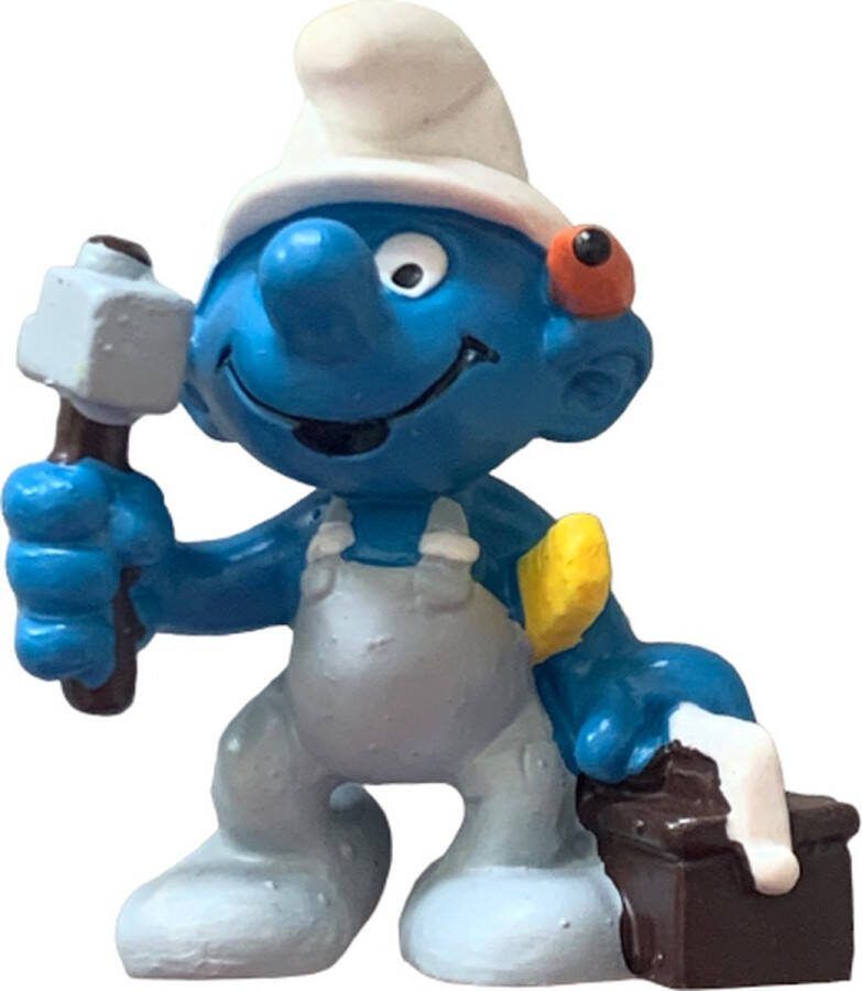 Schleich Knutselsmurf met gereedschapskist De smurfen Monteur handige 20171