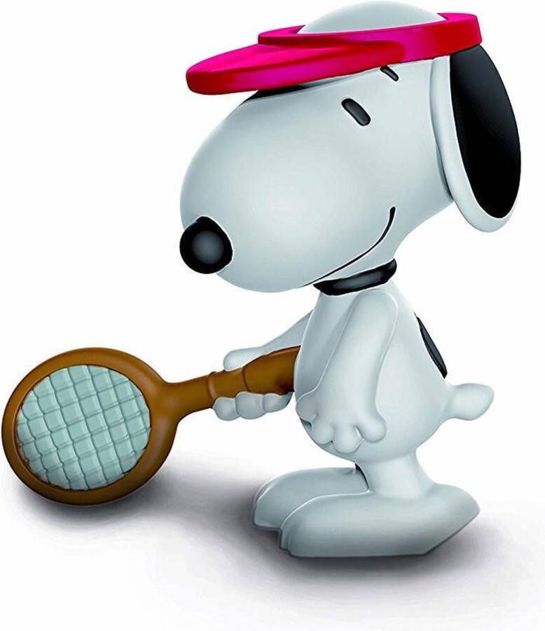 Schleich Peanuts figuurtje Snoopy speelt tennis 5 cm hoog
