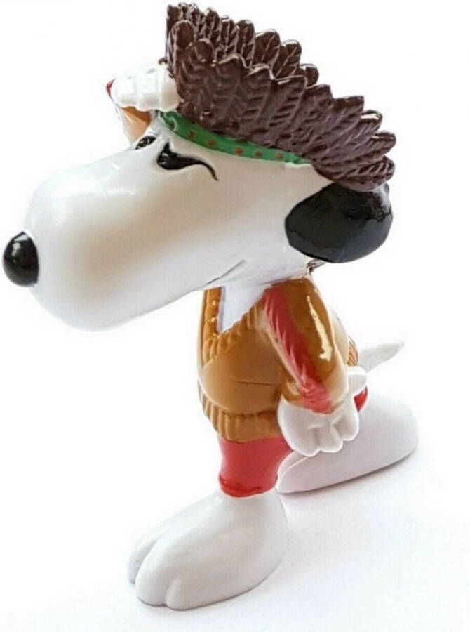 Schleich Peanuts snoopy de indiaan speelfiguur 7 cm .