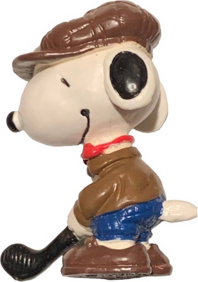 Schleich Peanuts snoopy golfer speelfiguur 6 cm .