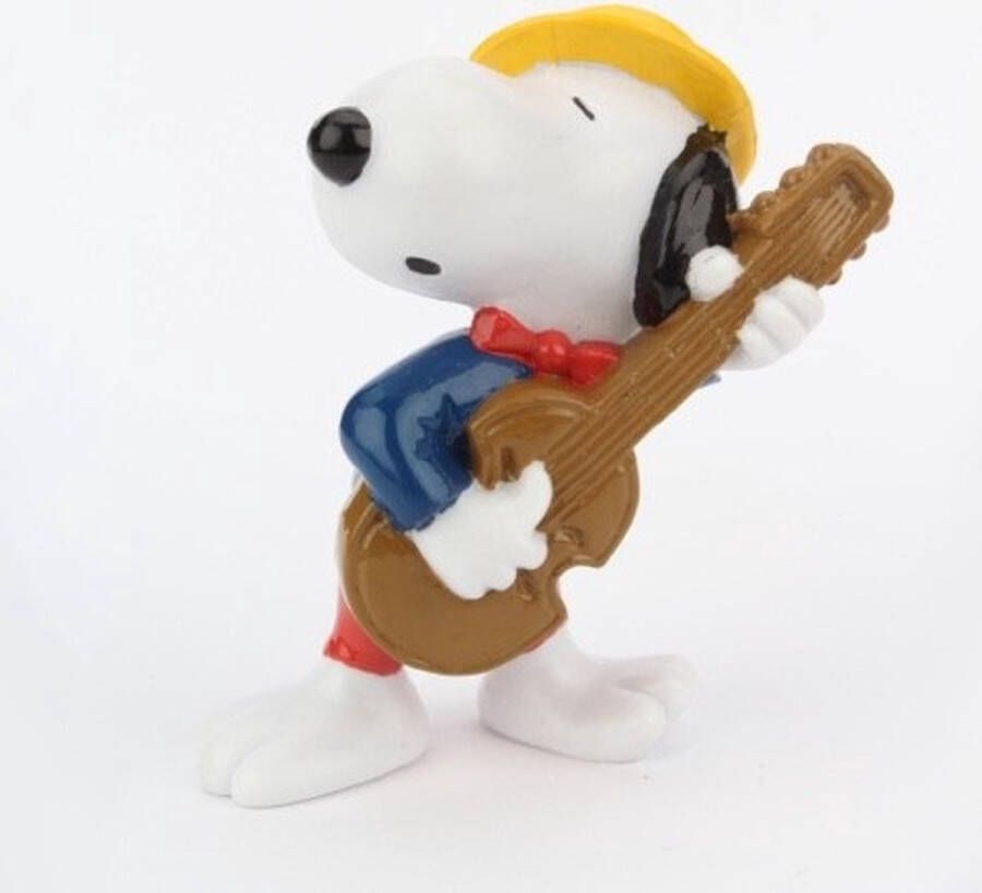 Schleich Peanuts snoopy speelt gitaar speelfiguur 6 cm .