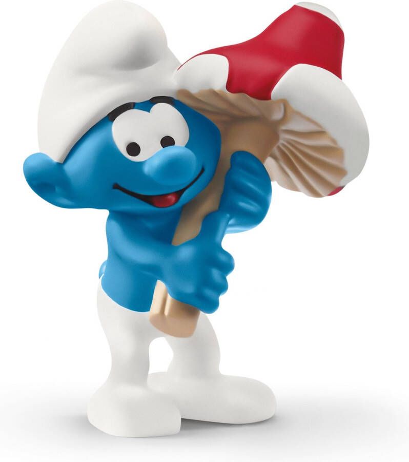 Schleich 20819 speelgoedfiguur kinderen Smurf met paddenstoel