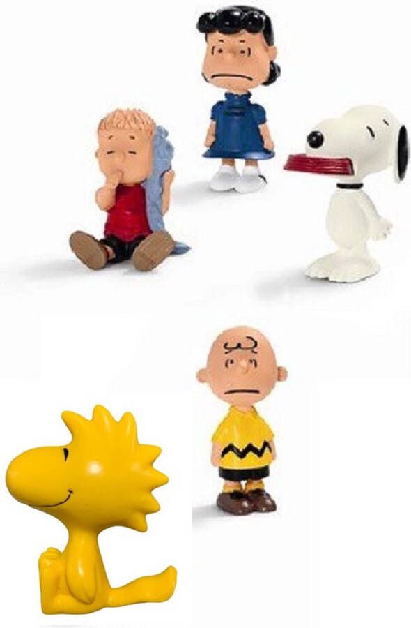 Schleich Snoopy Peanuts speelfigurenset 5 stuks (+ - 6 cm).