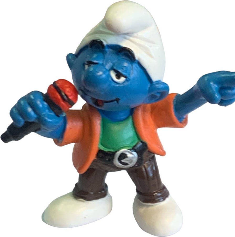 Schleich speelfiguur smurf met microfoon Zanger De Smurfen 20451 6 cm
